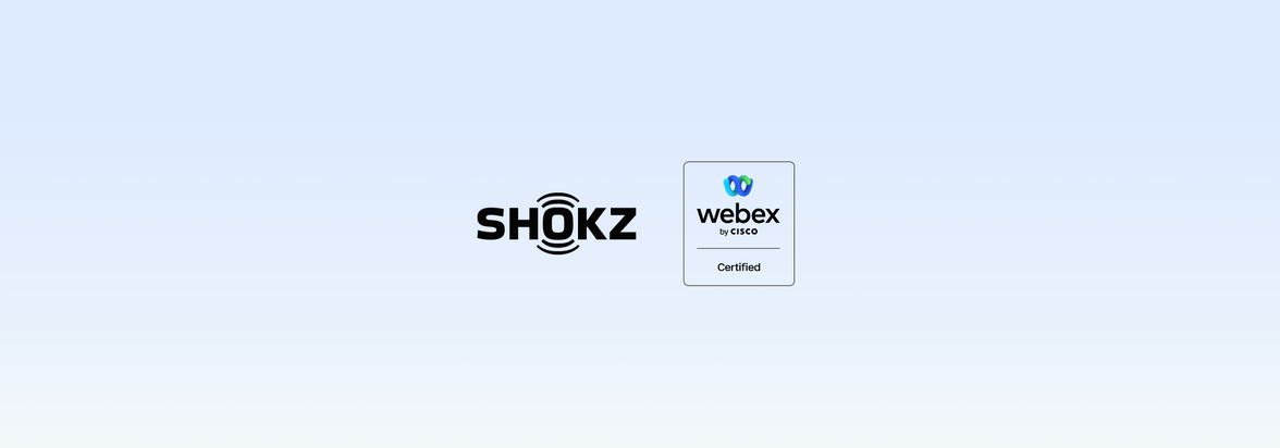 Shokzのビジネス向けヘッドセット3製品が「Webex Certified」を取得
