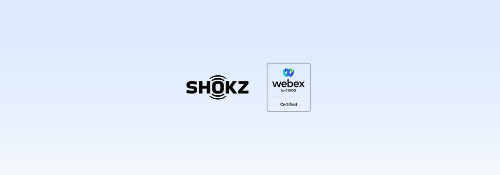 Shokzのビジネス向けヘッドセット3製品が「Webex Certified」を取得