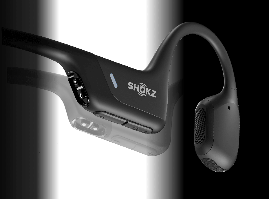Shokz OpenRunProブラック Bluetoothワイヤレスイヤフォン