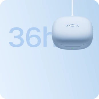 最大36時間再生のロングバッテリー